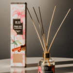 Bi-Es Home Fragrance Pink Lily & Cinnamon Reed Diffuser Ароматизатор с ратанови пръчки – 250мл.