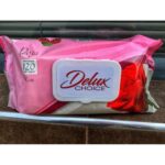 Мокри кърпи "DELUX" – Роза, 120 бр.