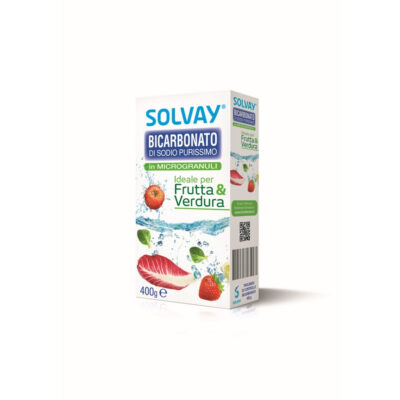 8026048000620 (1) Solvay Fruits Microgranuli Сода Бикарбонат 400гр. - Image 1